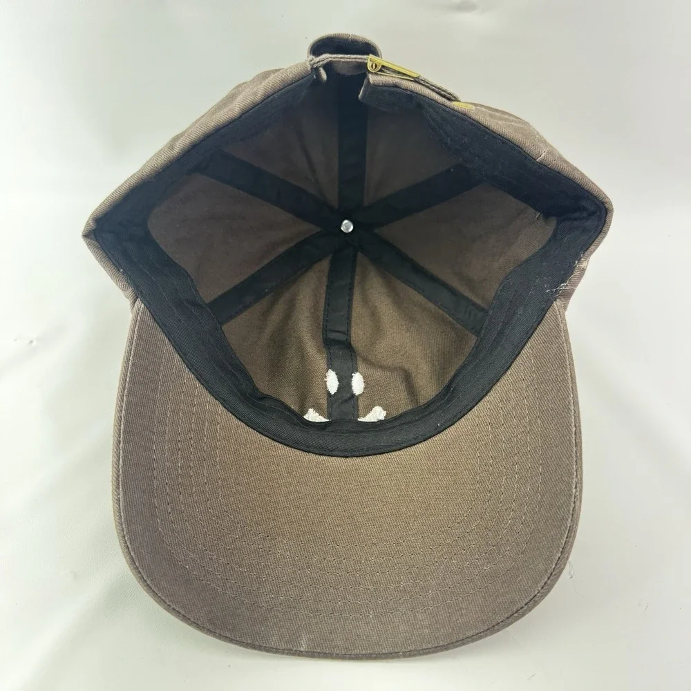 Stone Fox Swim x Free People Canvas StrapBack Hat One Size Embroidered Brown